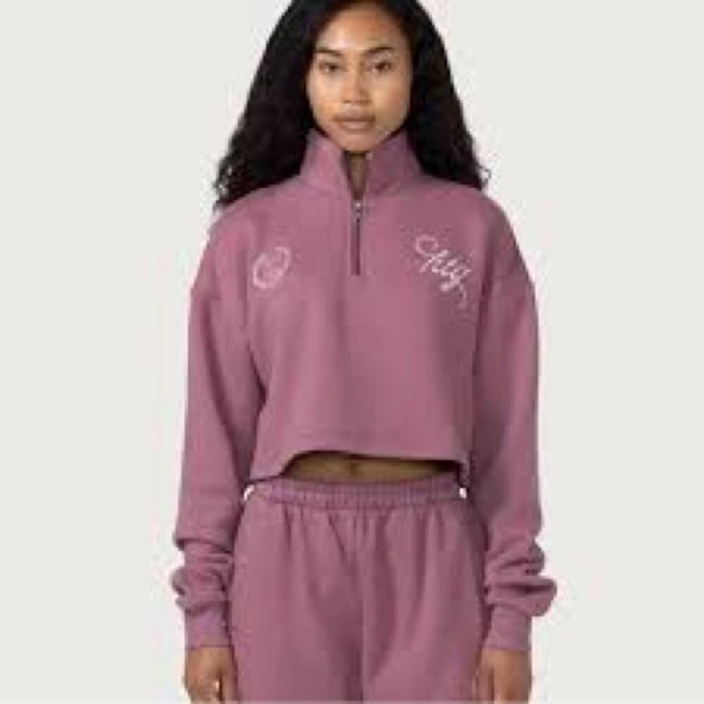 NWT REVOLVE Honor The Gift FLEECE SWEATSHIRT (PURPLE / MAUVE) XS S